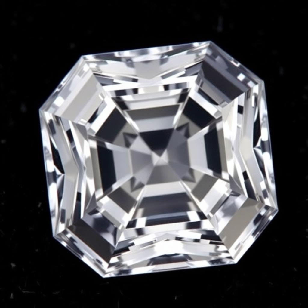 Asscher cut natural diamond