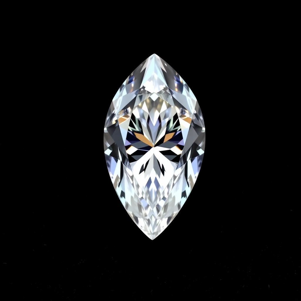 Pear cut natural diamond