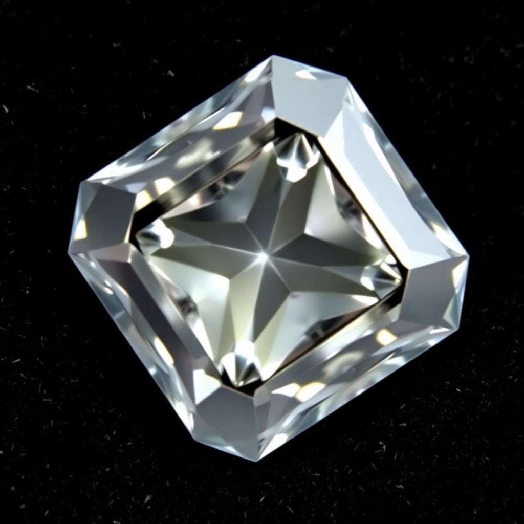 Princess cut natural diamond
