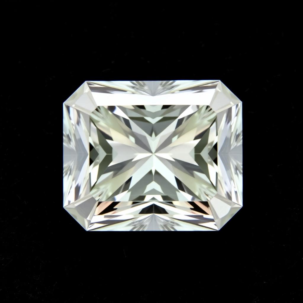 Radiant cut natural diamond