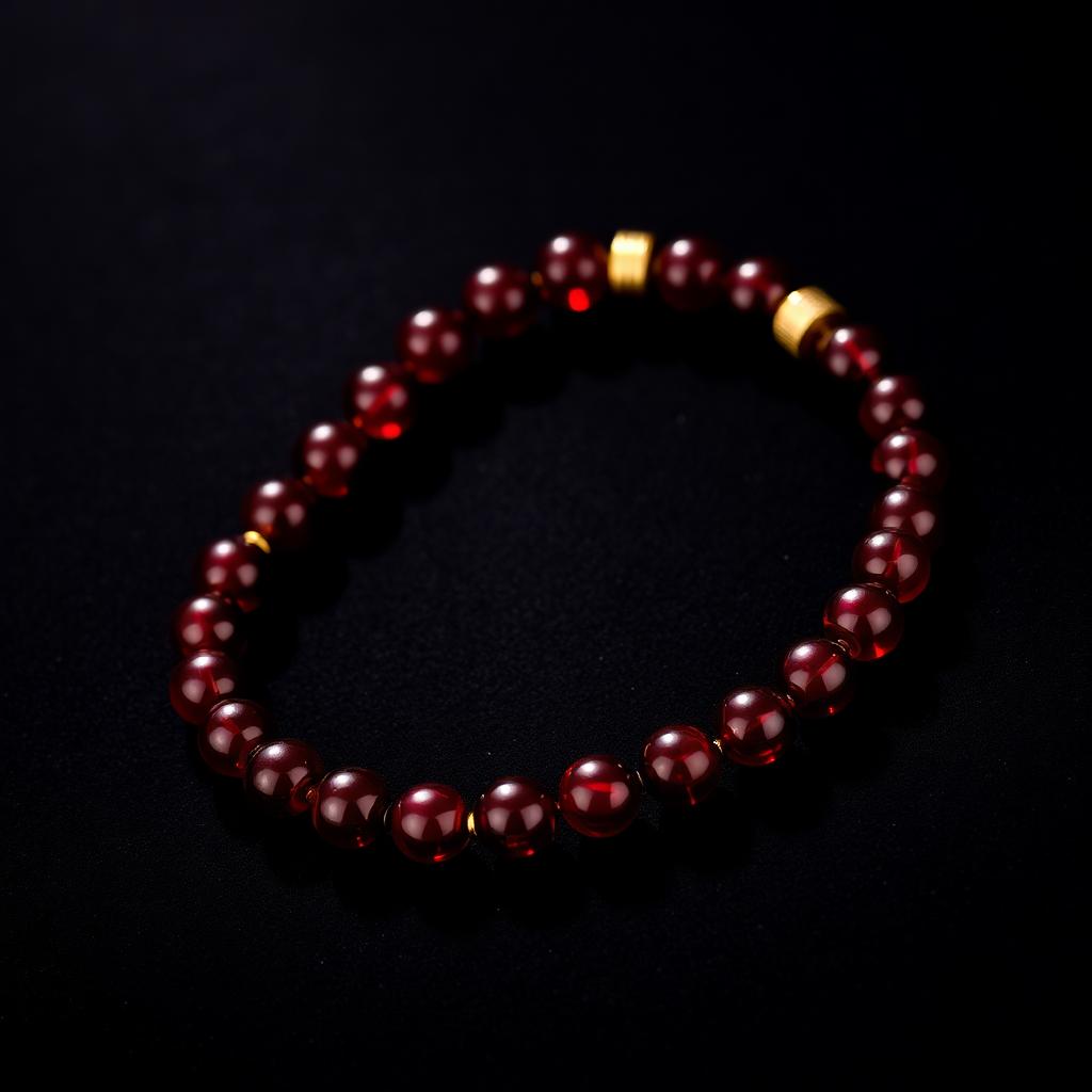 Surya — Life Path 1 numerology bracelet — Ruby & Red Garnet