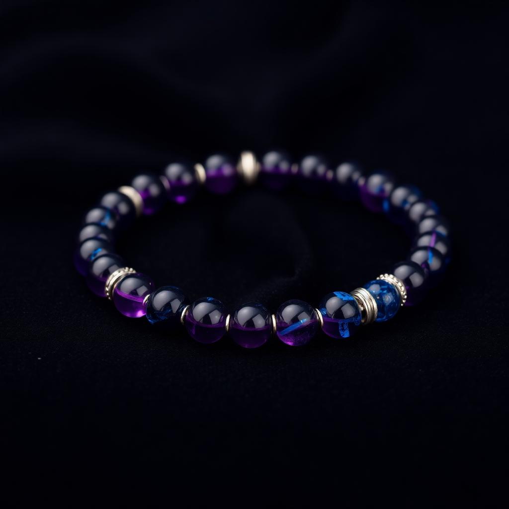 Shani — Life Path 8 numerology bracelet — Amethyst & Lapis Lazuli