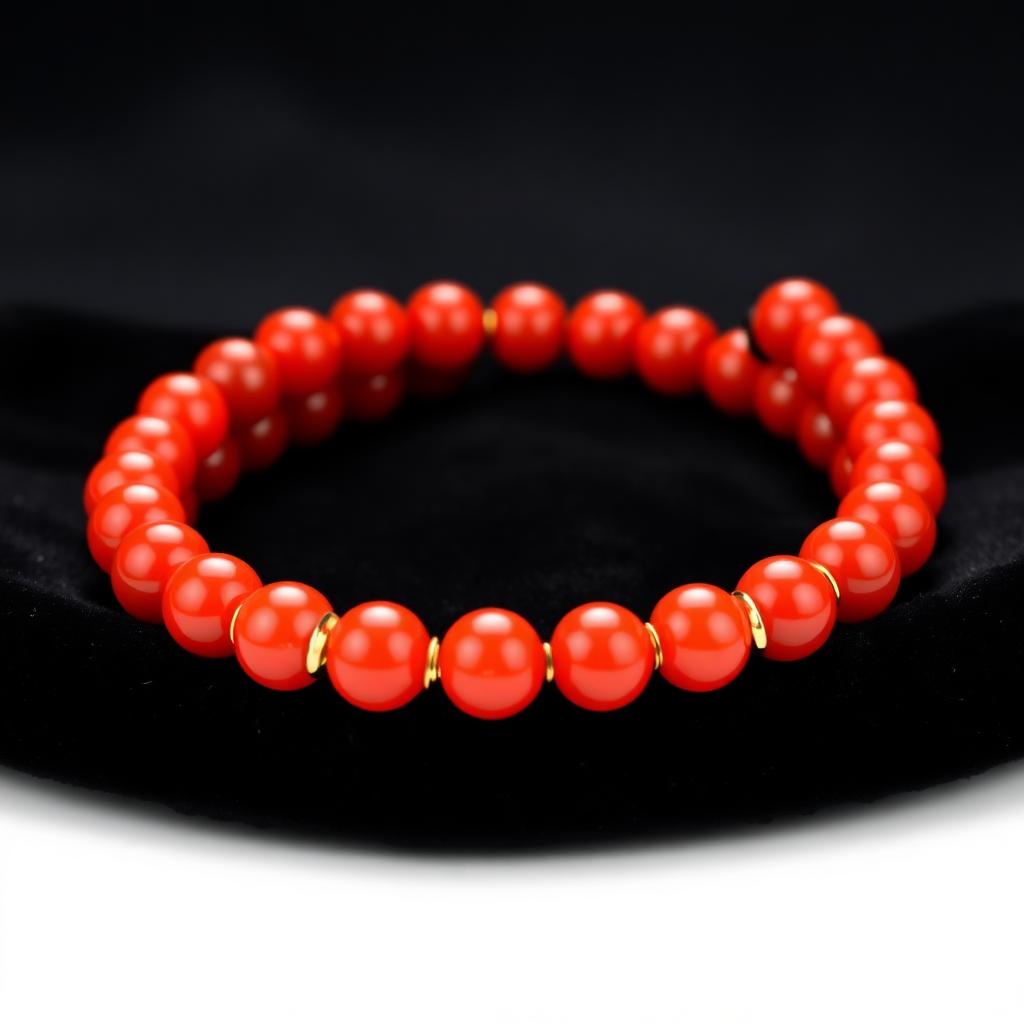Mangal — Life Path 9 numerology bracelet — Red Coral & Carnelian